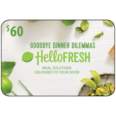 Hello Fresh - Physical Gift Card - $60