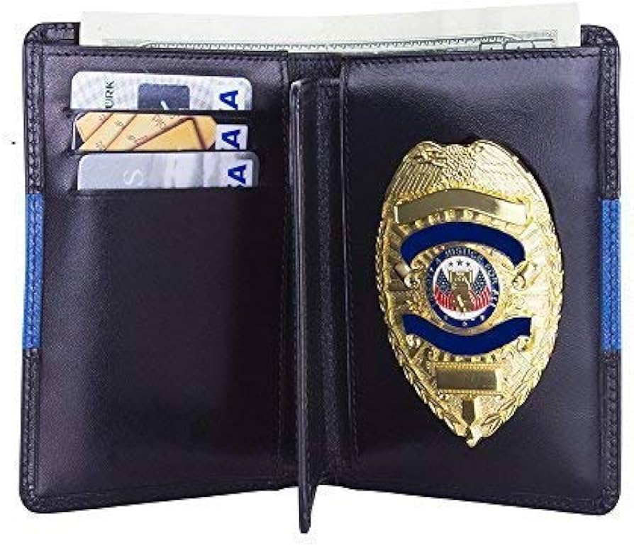 Thin Blue Line Wallet - Police Wallet - First Responder - Agent Gear USA