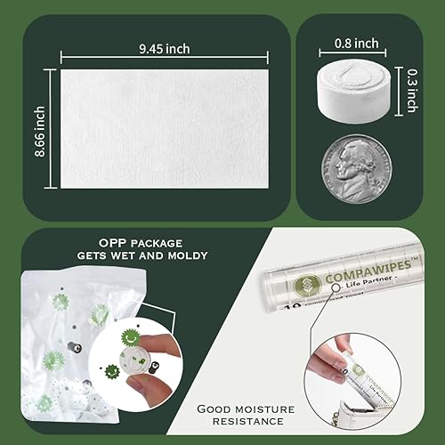 Compressed Coin Toilet Paper Tablets Wet Wipe & Dispenser | tradekorea