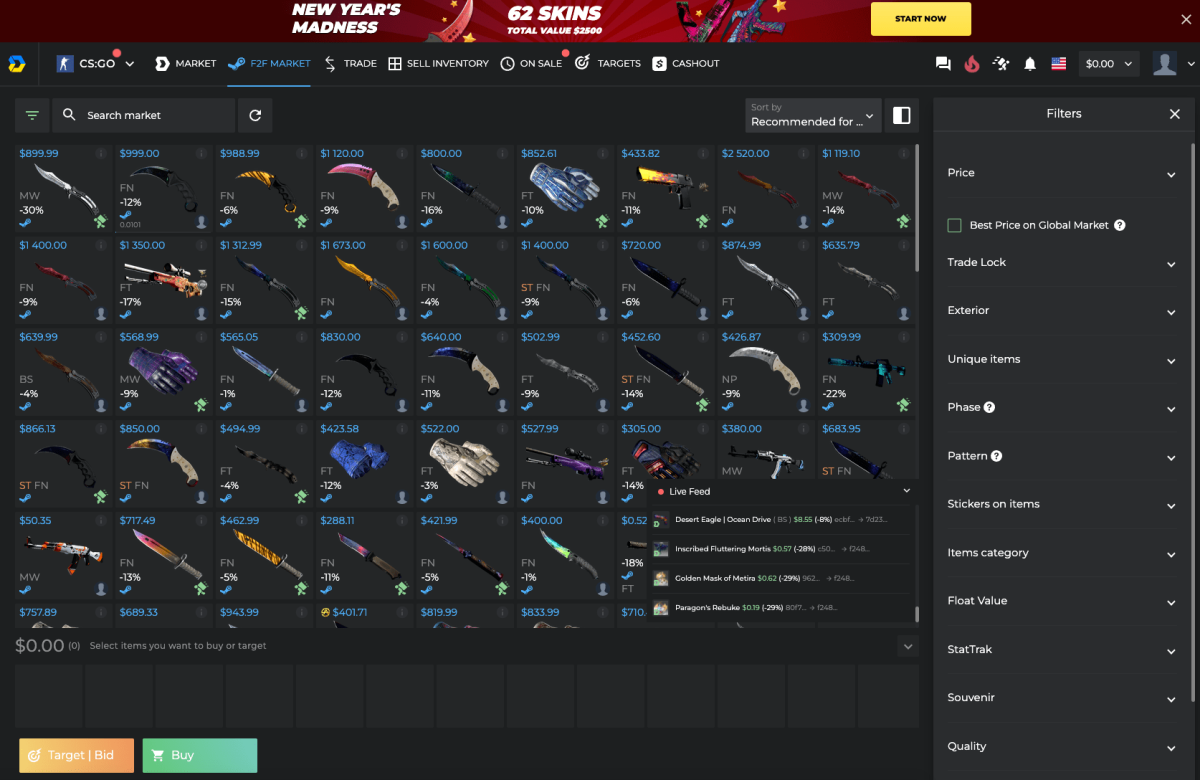 Trade CS2 (CSGO), RUST, TF2 Skins - Buy & Sell | cointime.fun