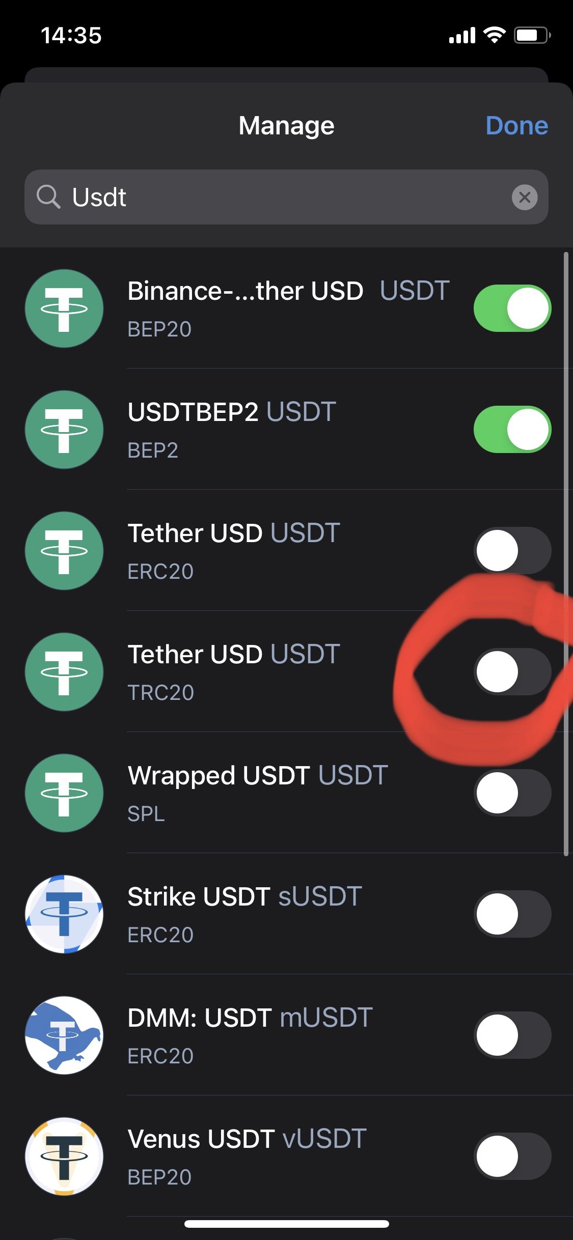 Am Unable to send USDT(TRC20) to other Binance Wallet - English - Trust Wallet