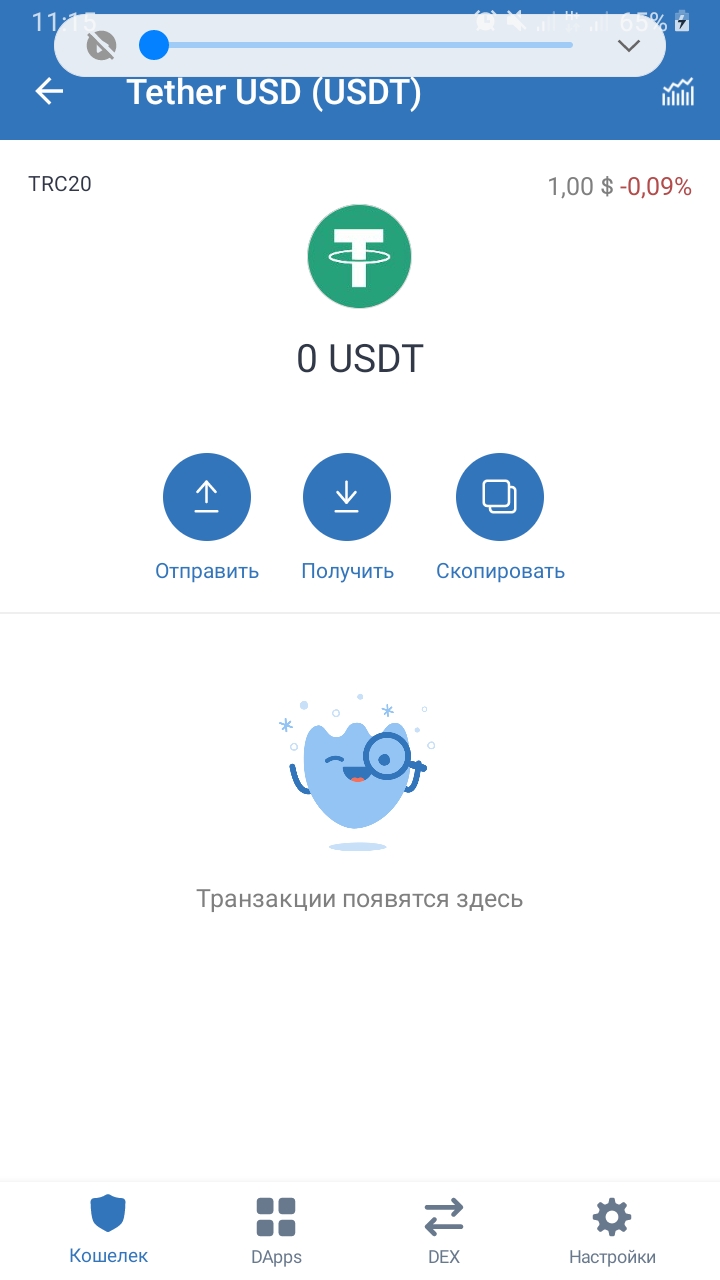 How to find my USDT wallet address