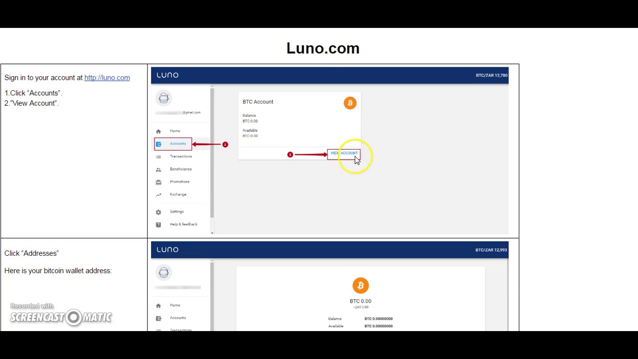 How To Generate Your Bitcoin (And Ethereum) Wallet Address On Luno | DILLIONWORLD