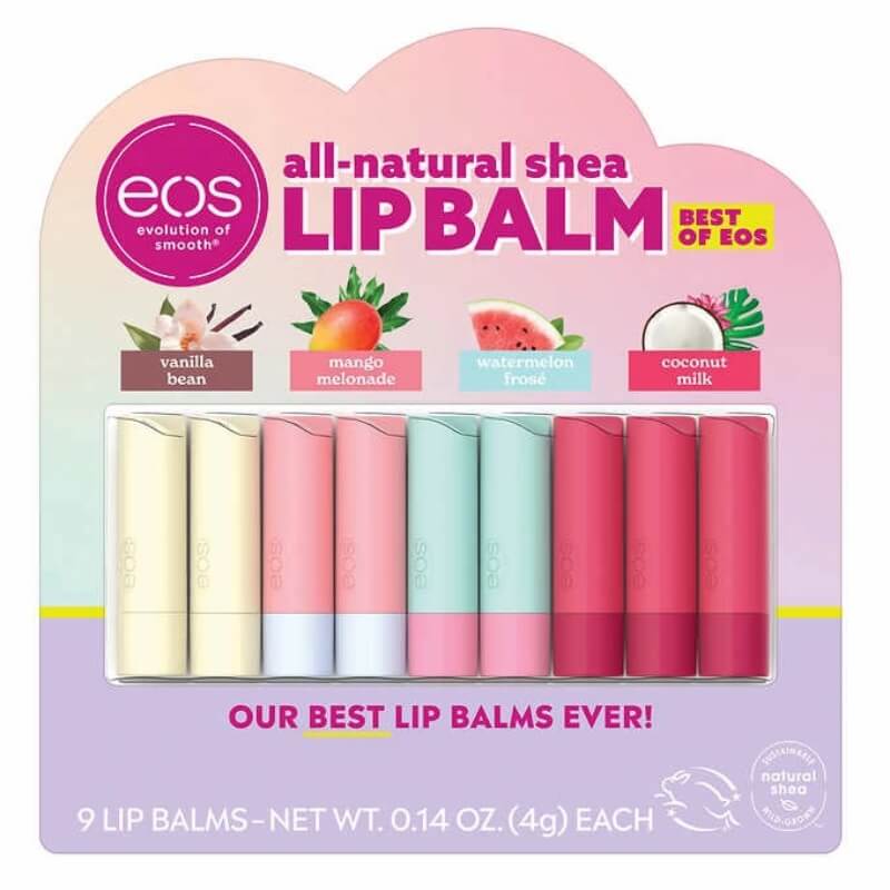 cointime.fun : eos % Natural and Organic Lip Balm Stick, 8-pack : Beauty & Personal Care