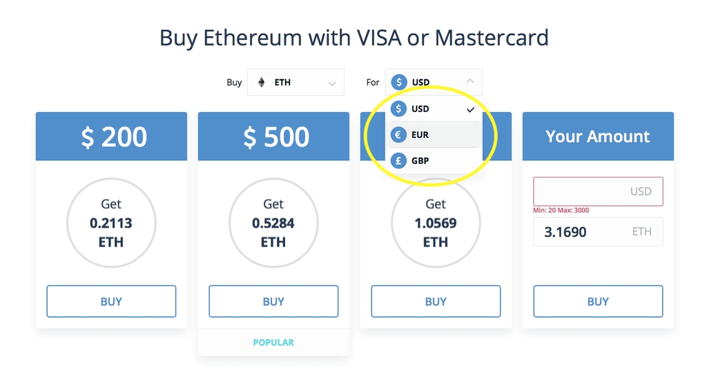 Buy Ethereum | How to buy ETH | Ramp