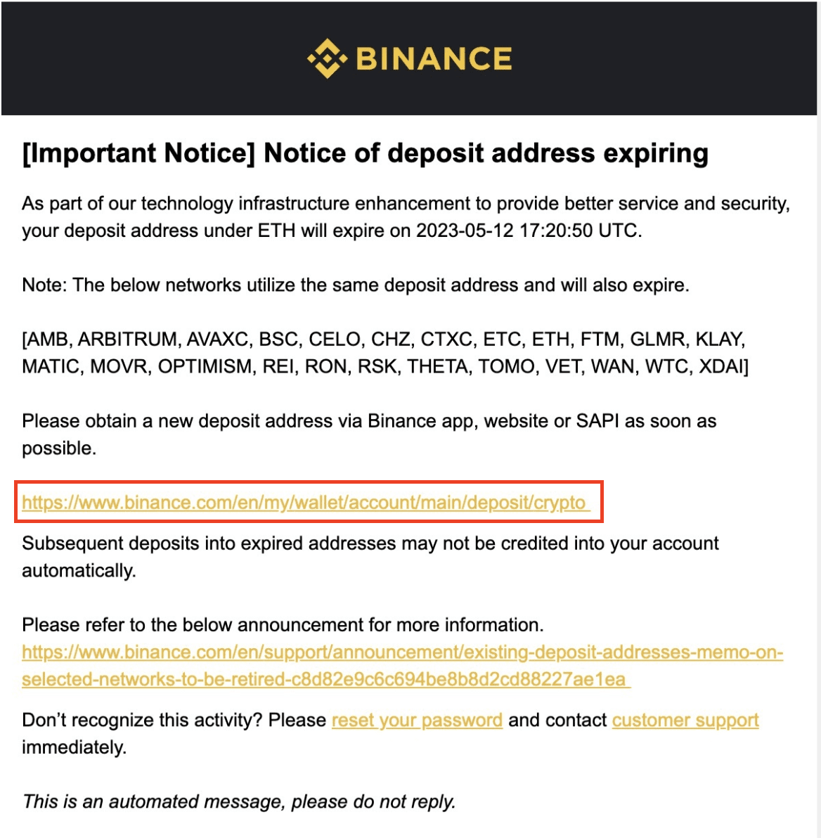 How to Find Your Binance Wallet Address | Cryptoglobe