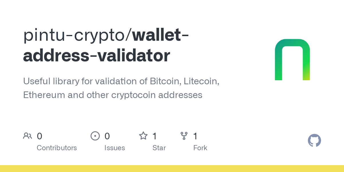 crypto-wallet-address-validator | Yarn