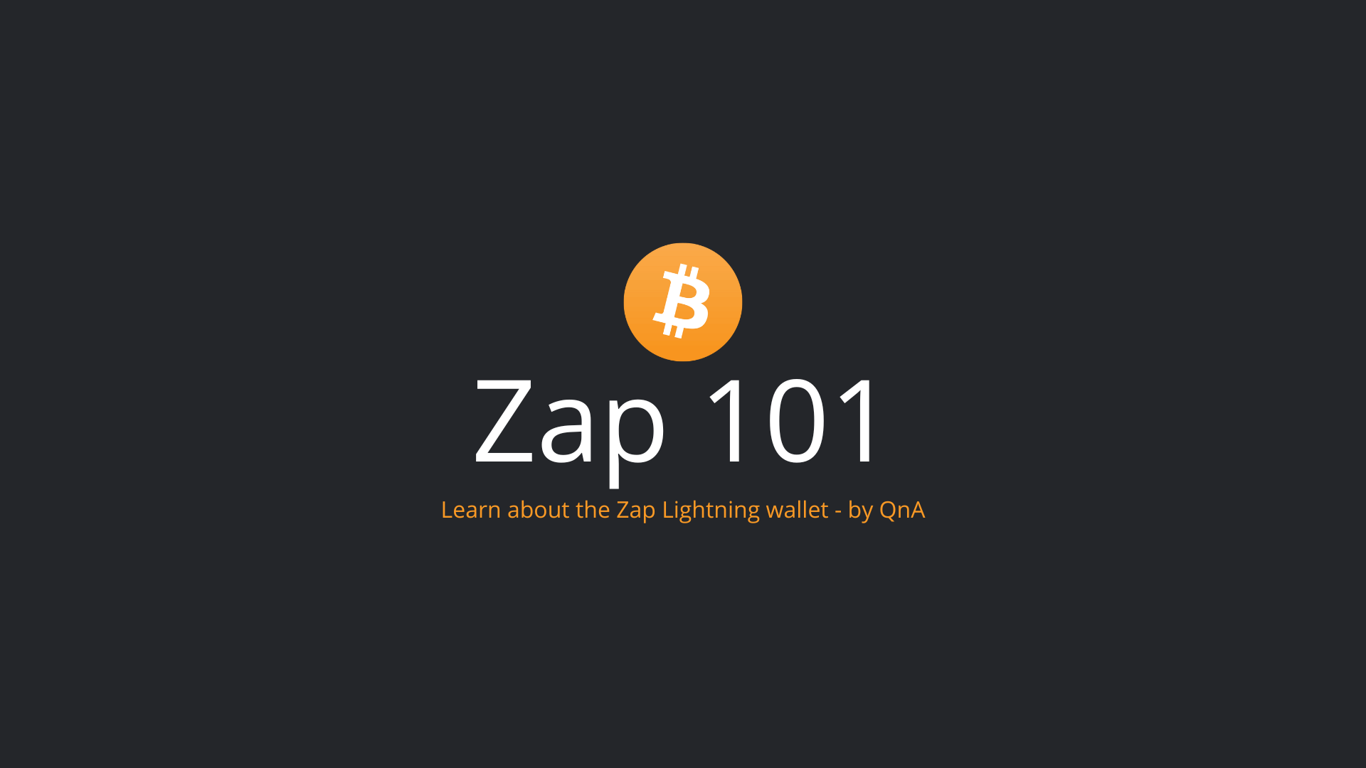 Set up your first zapping wallet