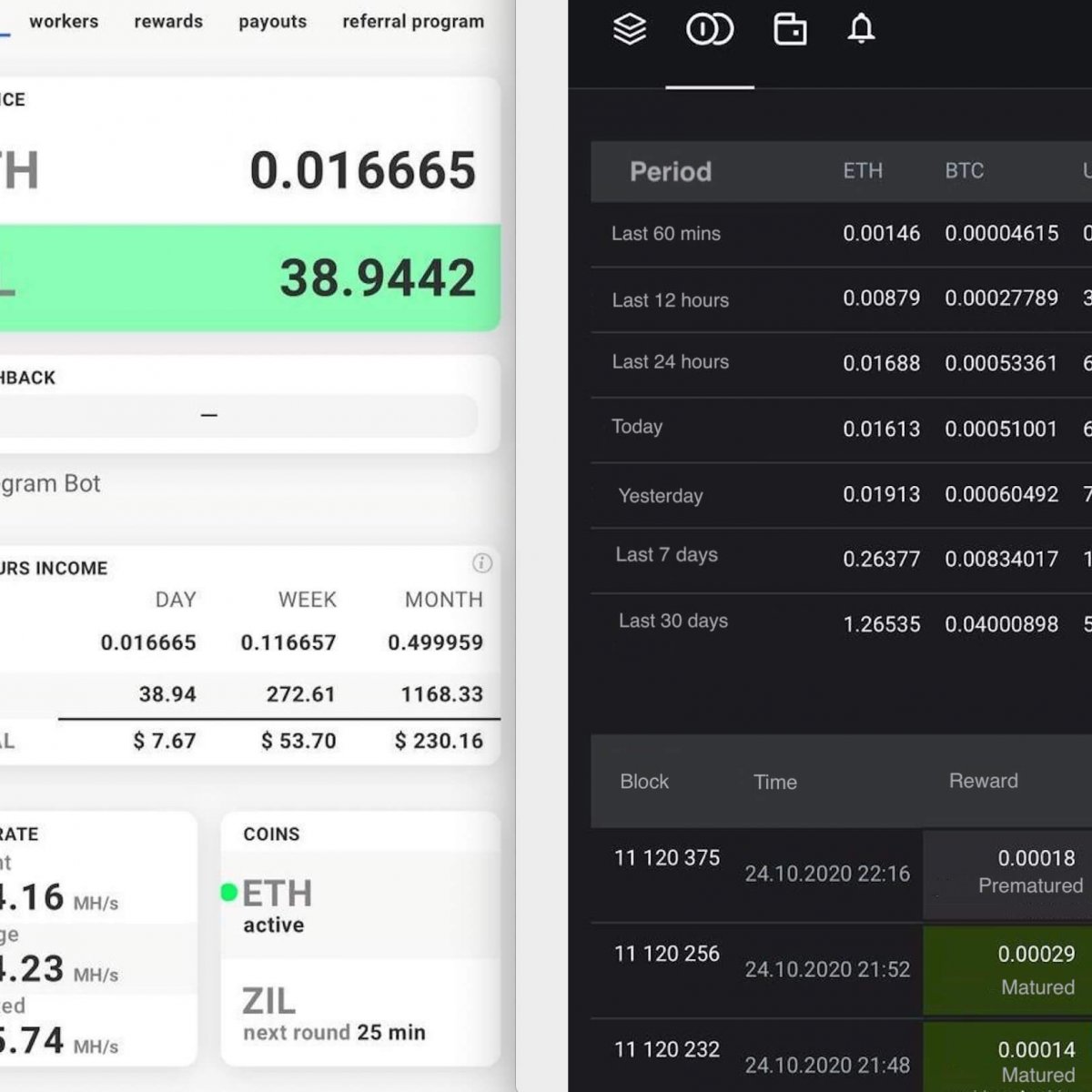 WhatToMine - Crypto coins mining profit calculator compared to Ethereum Classic